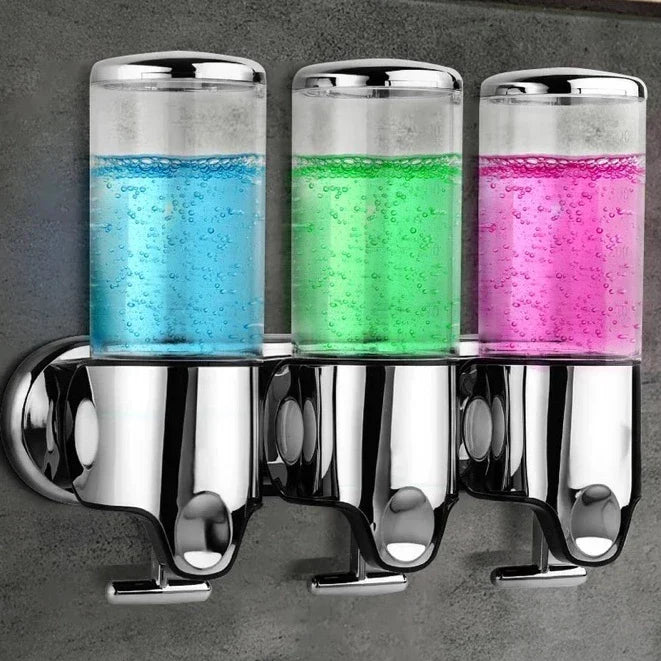 Dispensador Com 1/2/3 Garrafas Manual de Sabonete Líquido/Shampoo/Multifuncional Suporte Parede Para Banheiro/Cozinha