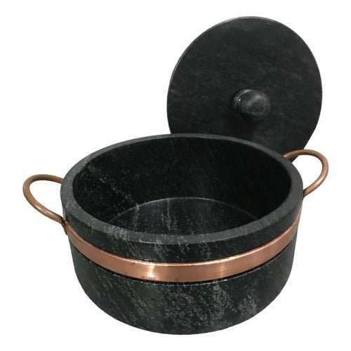 KIT PANELA + FRIGIDEIRA DE PEDRA SABÃO